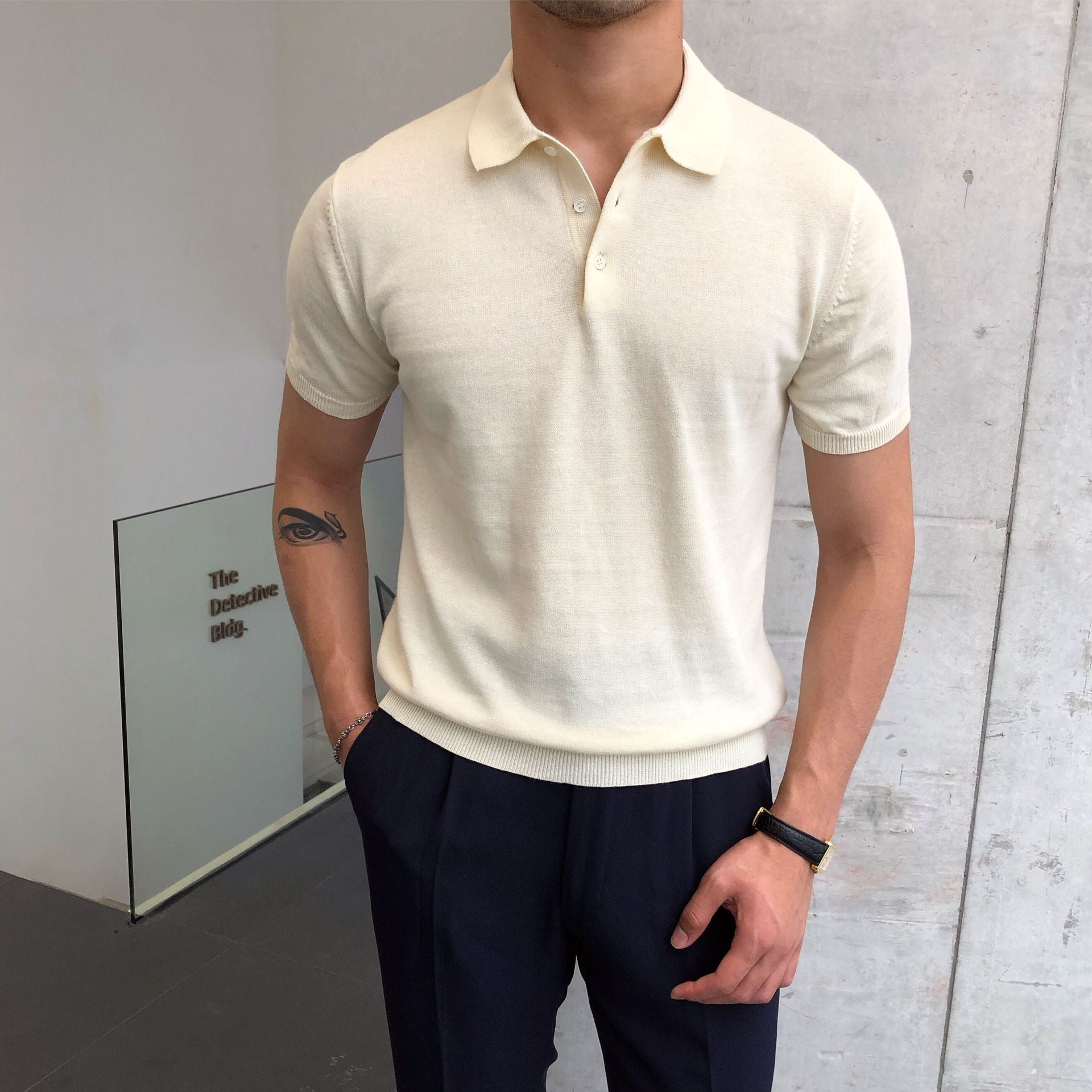 Slim Casual Polo Shirt Korean Style